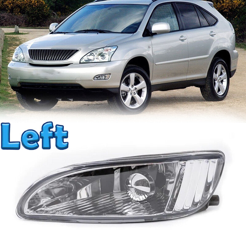 Left For 2004-2009 for Lexus RX300 RX330 RX350 Driver Clear Front Bumper Fog Light