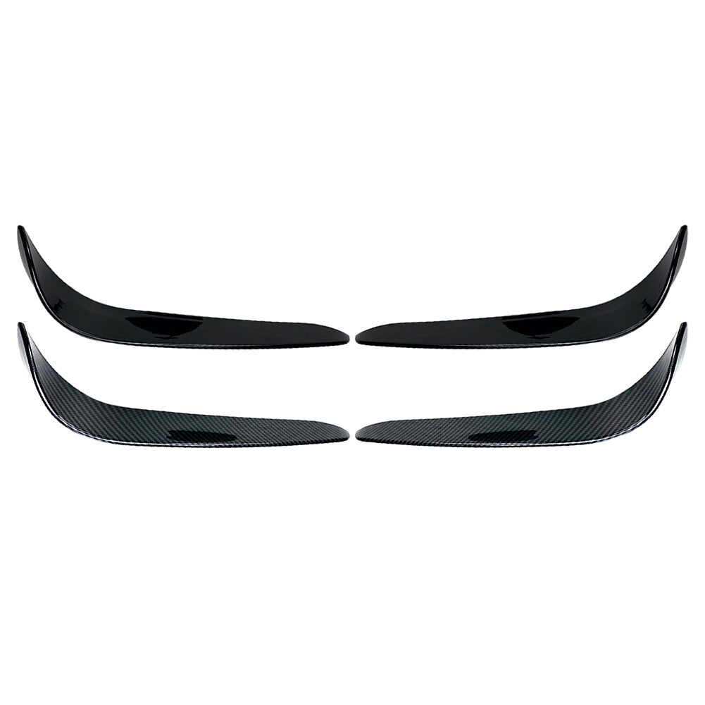 for Mercedes-Benz C-Class W205 2015-18 2x Front Bumper Lip Splitter Spoiler
