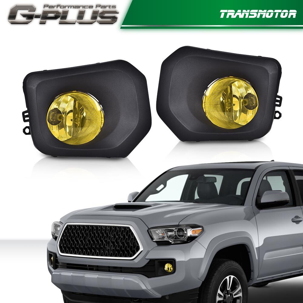 Fits 2016 - 2020 for Tacoma Bumper Driving Fog Light with Bezel + Switch - v