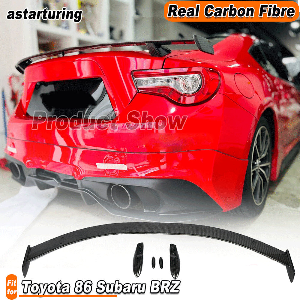 5X REAL Carbon Rear Trunk Spoiler Lid Wing Fit for Toyota 86 for Subaru BRZ 2013-19