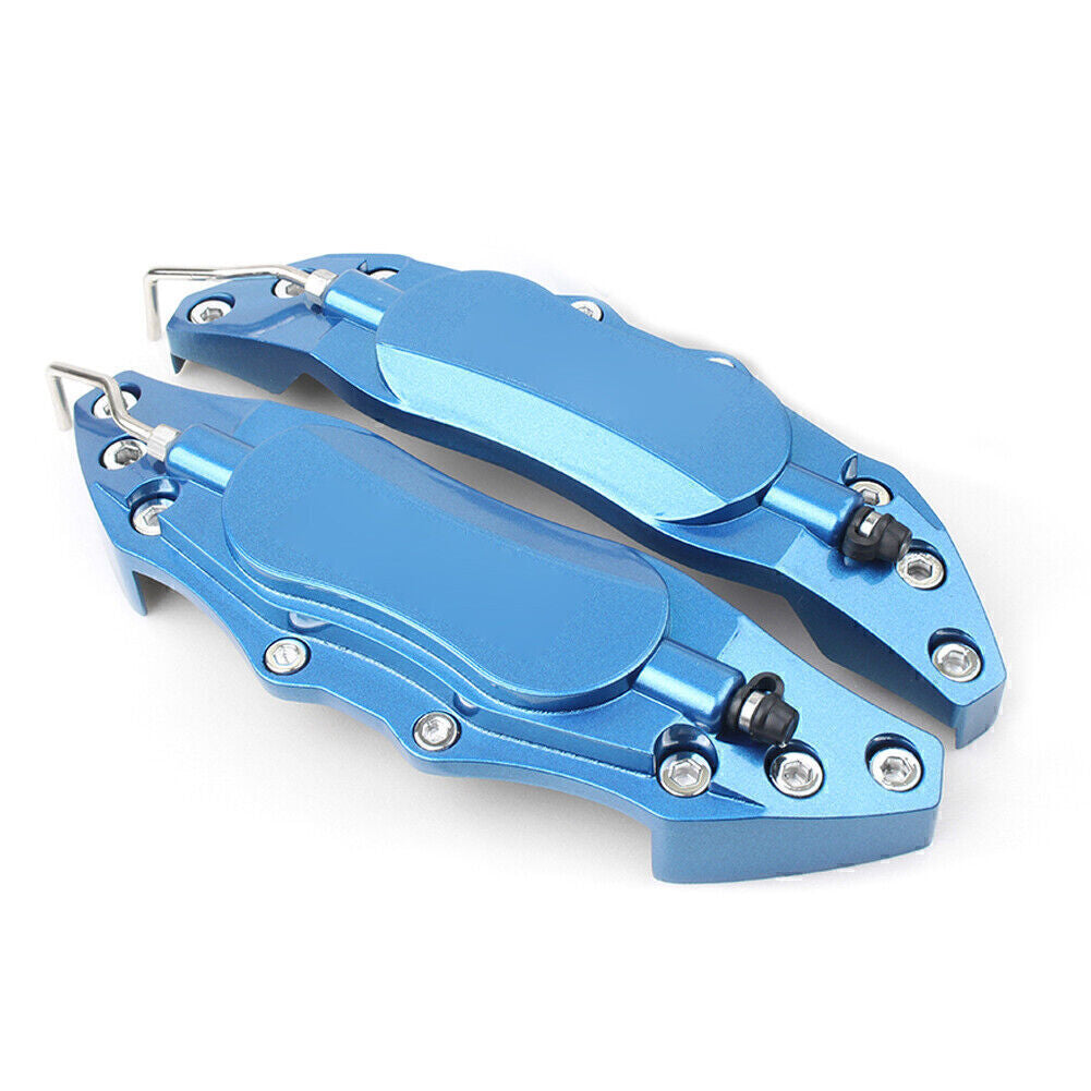 2pcs Car 3D Style Metal Brake Caliper Covers Universal for Medium Blue Q