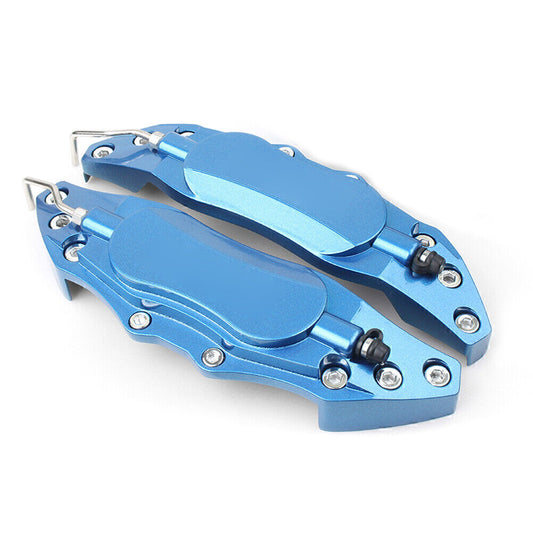 2pcs Car 3D Style Metal Brake Caliper Covers Universal for Medium Blue Q
