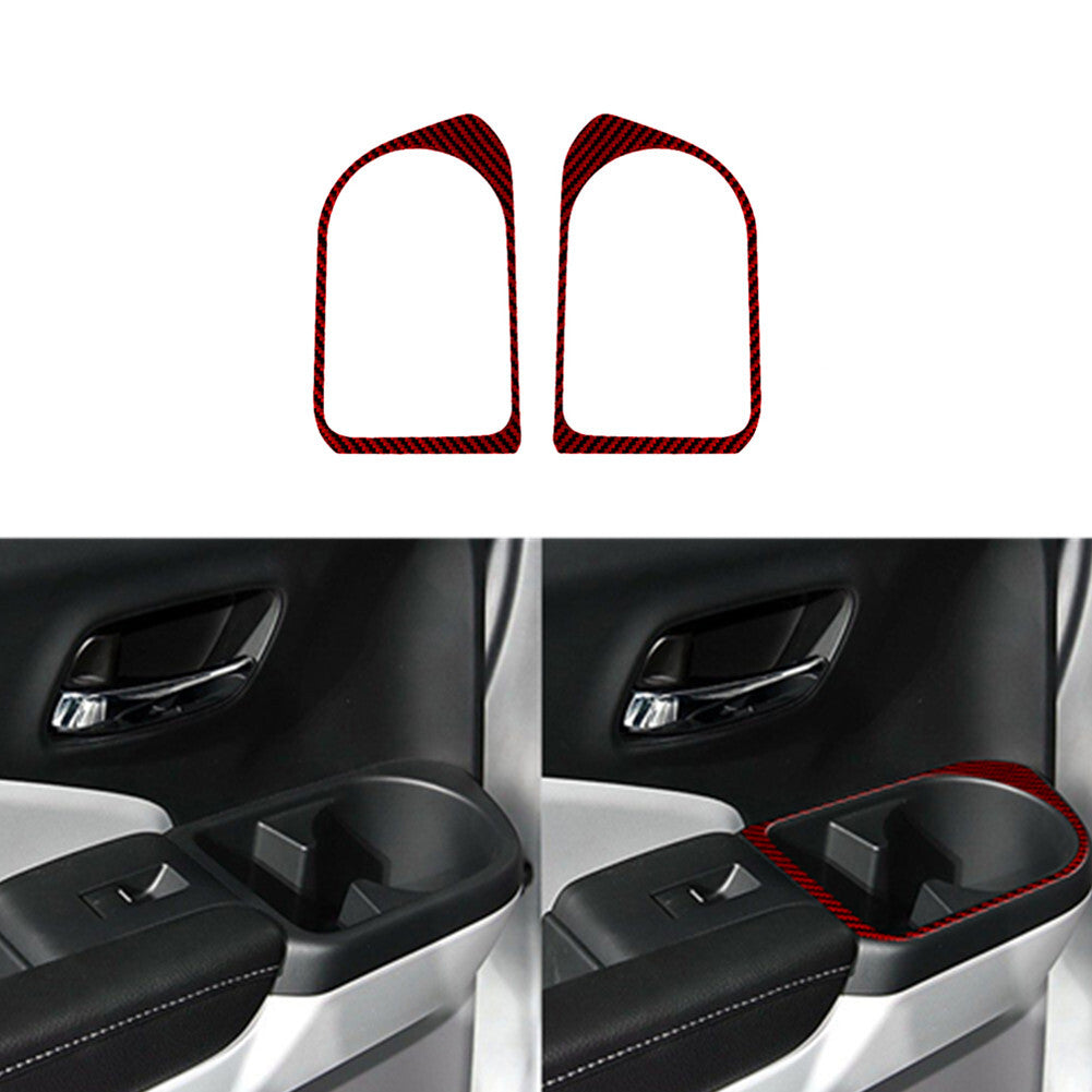 Red Carbon Fiber Window Switch Panel Cover Trim TypeB for Mustang 2005-2009 v