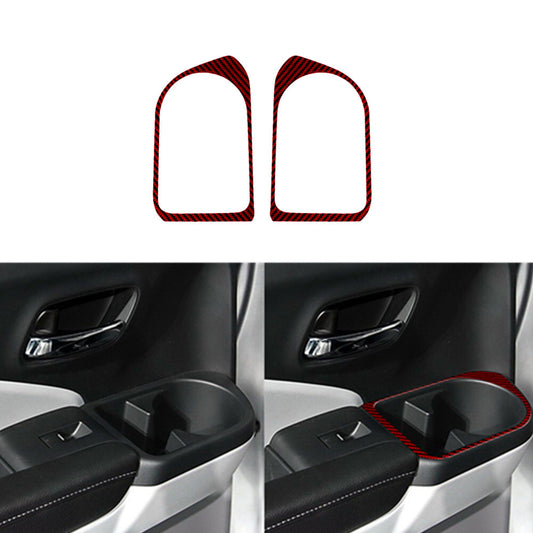 Red Carbon Fiber Window Switch Panel Cover Trim TypeB for Mustang 2005-2009 v