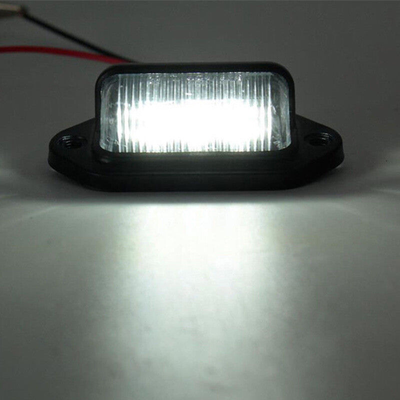 2-Piece LED Passenger Trailer Truck Armored Off-Road Vehicle High Plate Step Lights - n