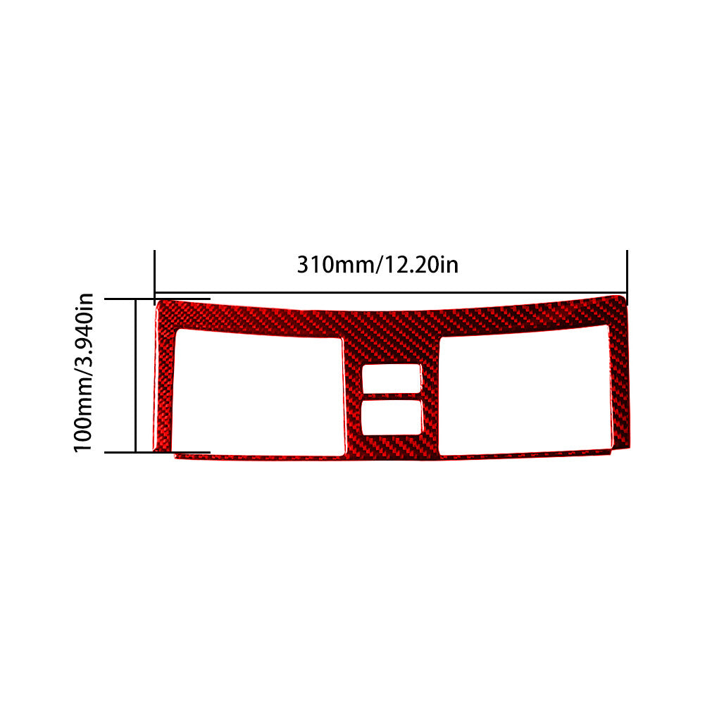 Red Carbon Fiber Heated Seats Button Trim for Honda Ridgeline 2017-2020 Type B v