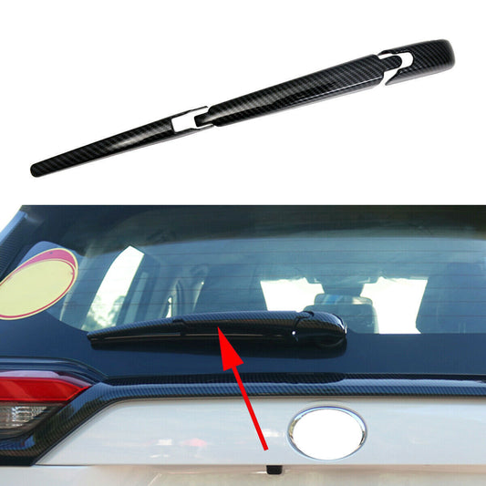 Carbon Fiber Rear Window Wiper Cover Trim For 2019-22 for Toyota RAV4 Accessories 3X