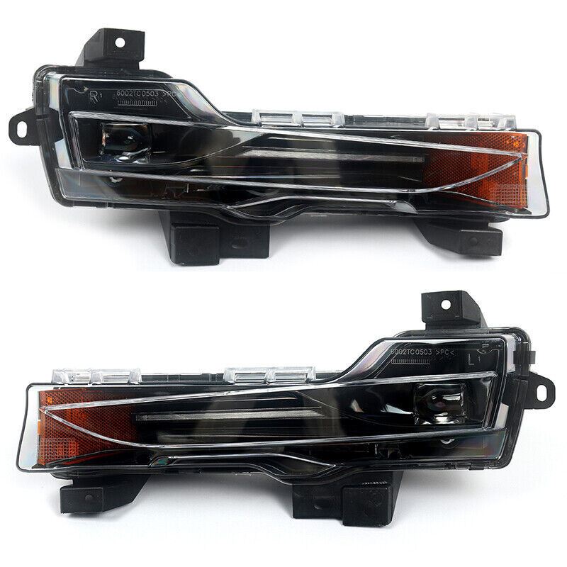 1Pcs Left Fog Light Lamp Led DRL Up-Level For 2017-2023 for Tesla Model 3 Y
