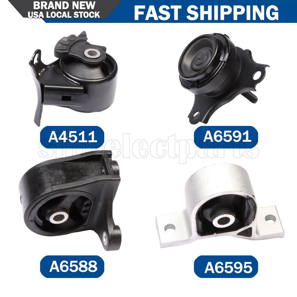 4Pcs Engine Motor  AUTO Transmission Mount Set for Honda for Civic 1.7L 2001-2005