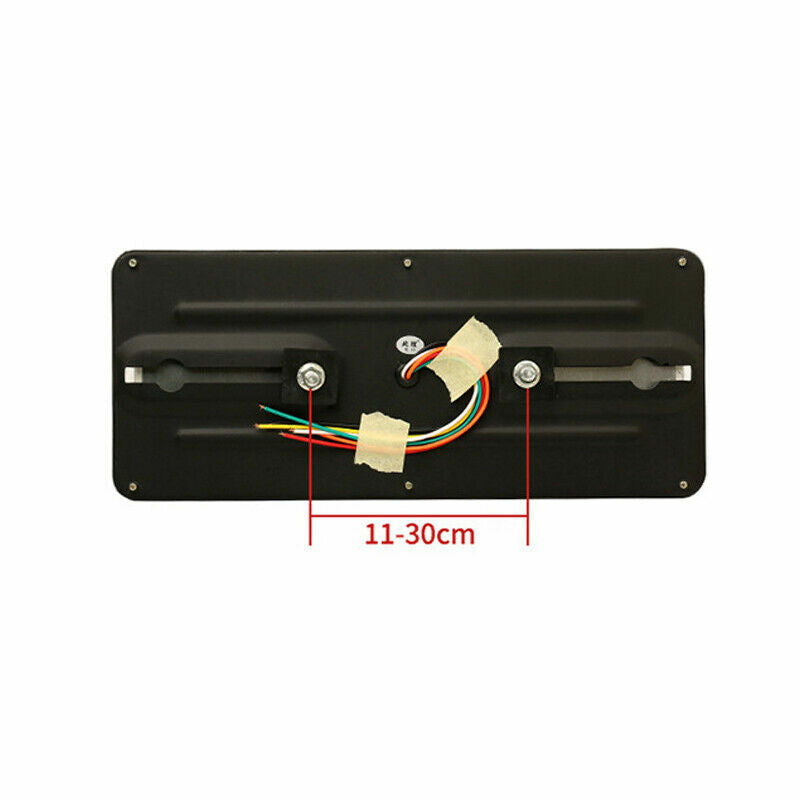 1-pack 24V truck trailer RV rail lights with LED turn signals and driving brake lights n