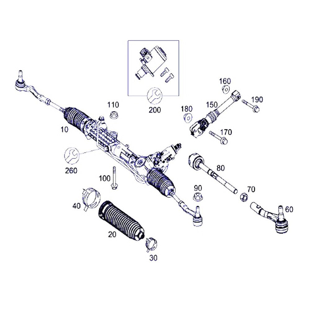 2044630296 2-piece bogie shoe set suitable for C300, C350, E350, SLK350- n