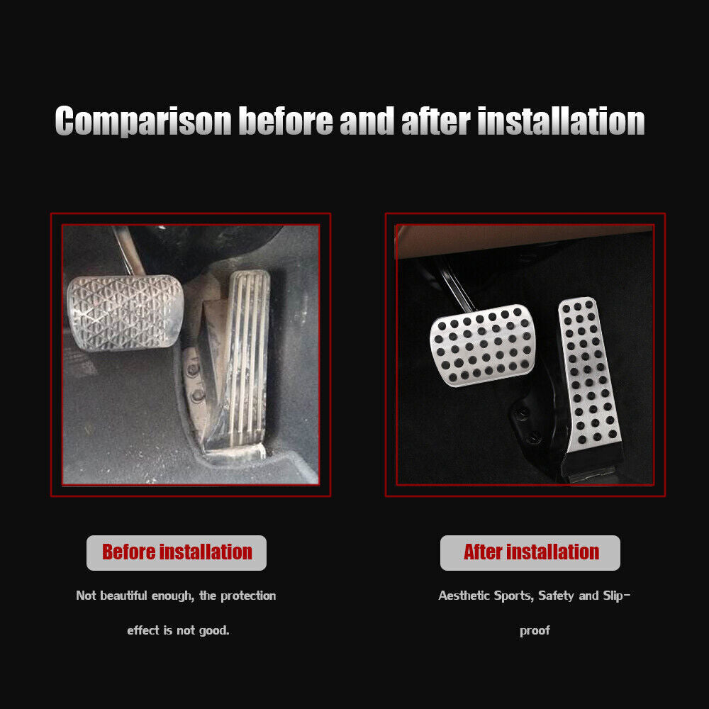 Accelerator, brake, and parking pedal covers suitable for CES, SLS, SL, and CLS. n