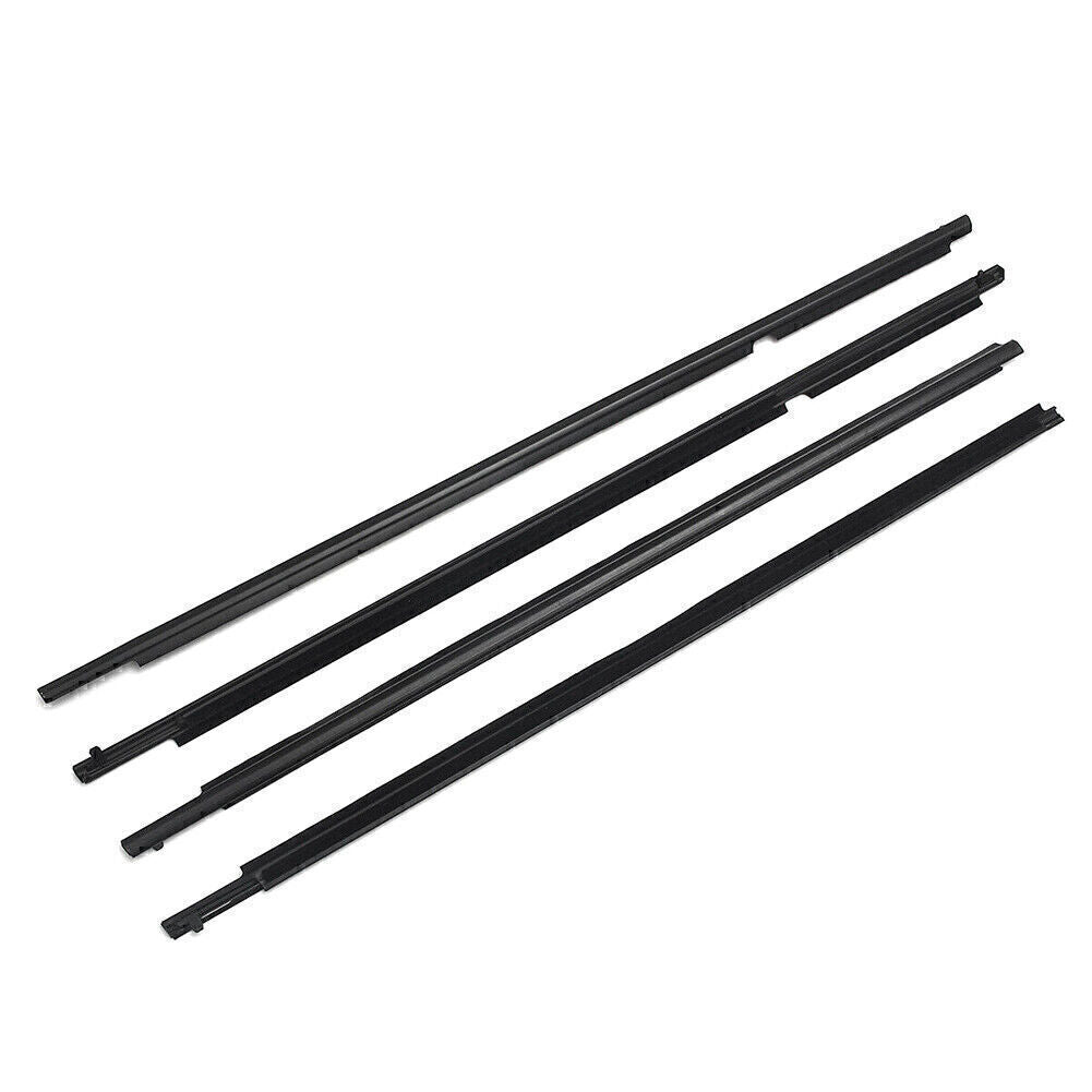 Black Weatherstrip Window Molding Trim Seal Belt Fit for Toyota Highlander 2008-2010
