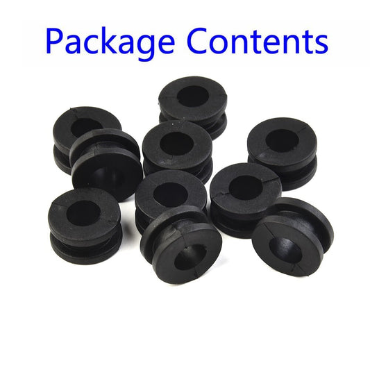 10Pcs Universal Motorcycle Rubber Grommet Mount Set/Side Cover Fender Accessory v