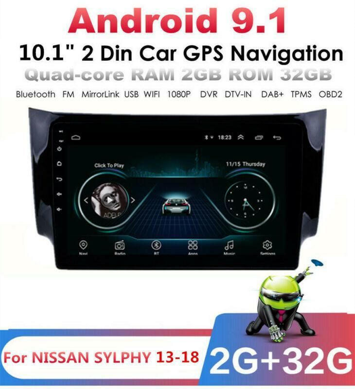 10.1-inch Android 9.1 Car Radio GPS Player for Sentra Sylphy 2013-2018 (2+32GB) n