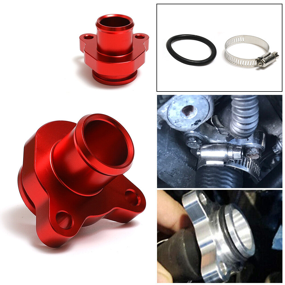 Red Water Hose Fitting Replacement for BMW 335i 335xi 11537541992 11537544638 Q