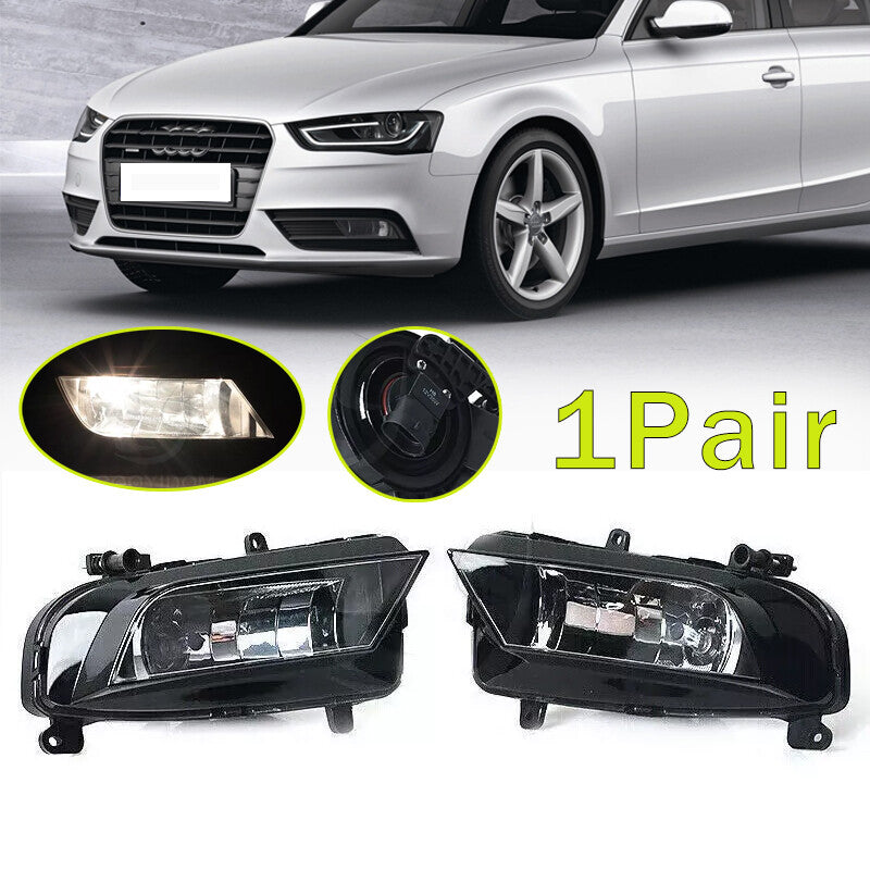 ?? Pair Front Bumper Halogen Fog Lamp Fog Light for Audi A4 B8.5 B9 2013-2016 ??