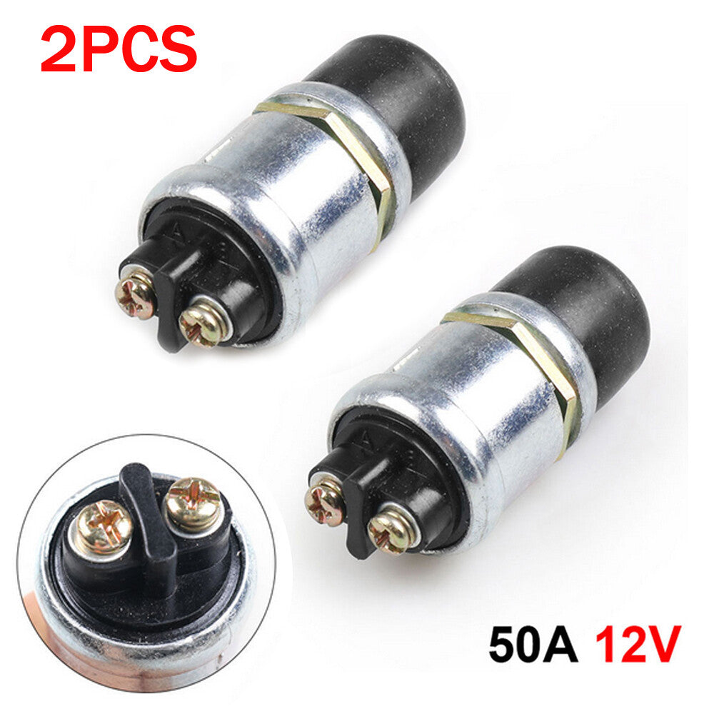 2x 50A 12V Car Boat Track Switch Push Button Horn Engine Start Ignition Starter