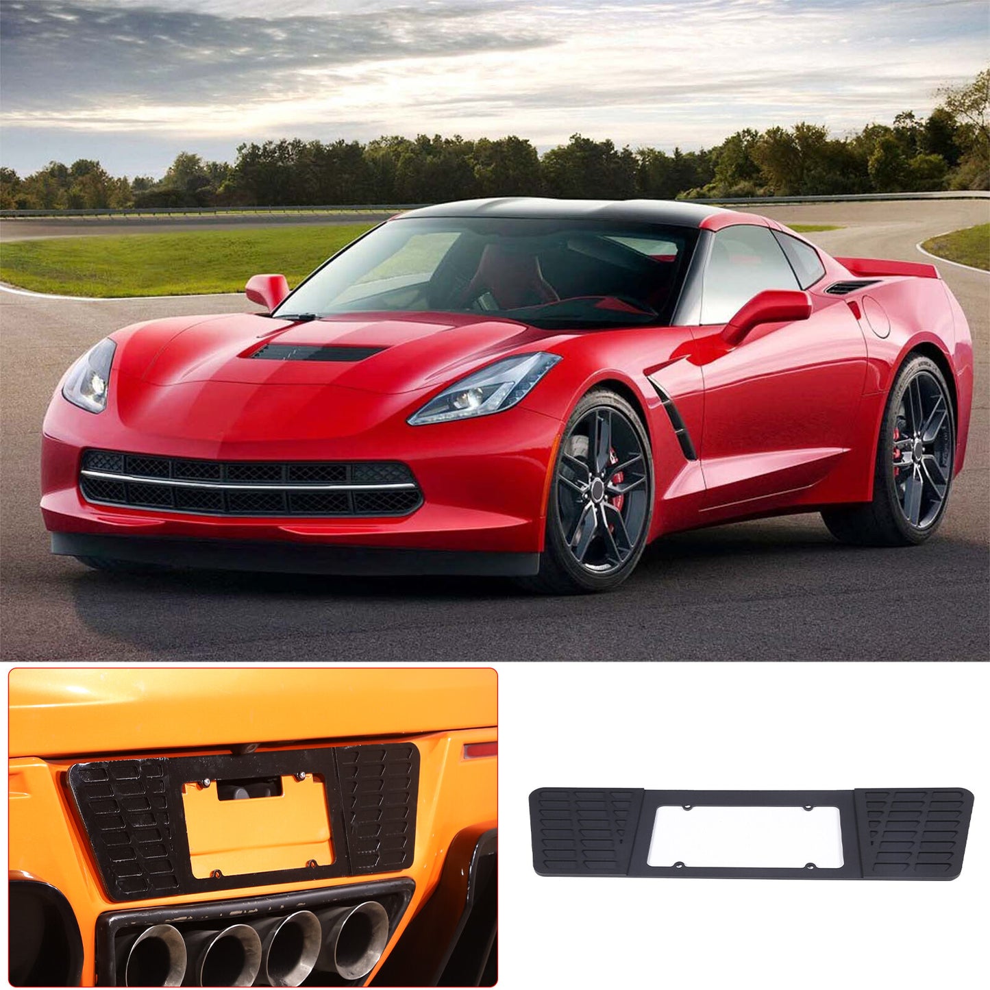 ABS black rear storage box tray with decorative storage box suitable  for ford  Maverick 2022-2024 Q