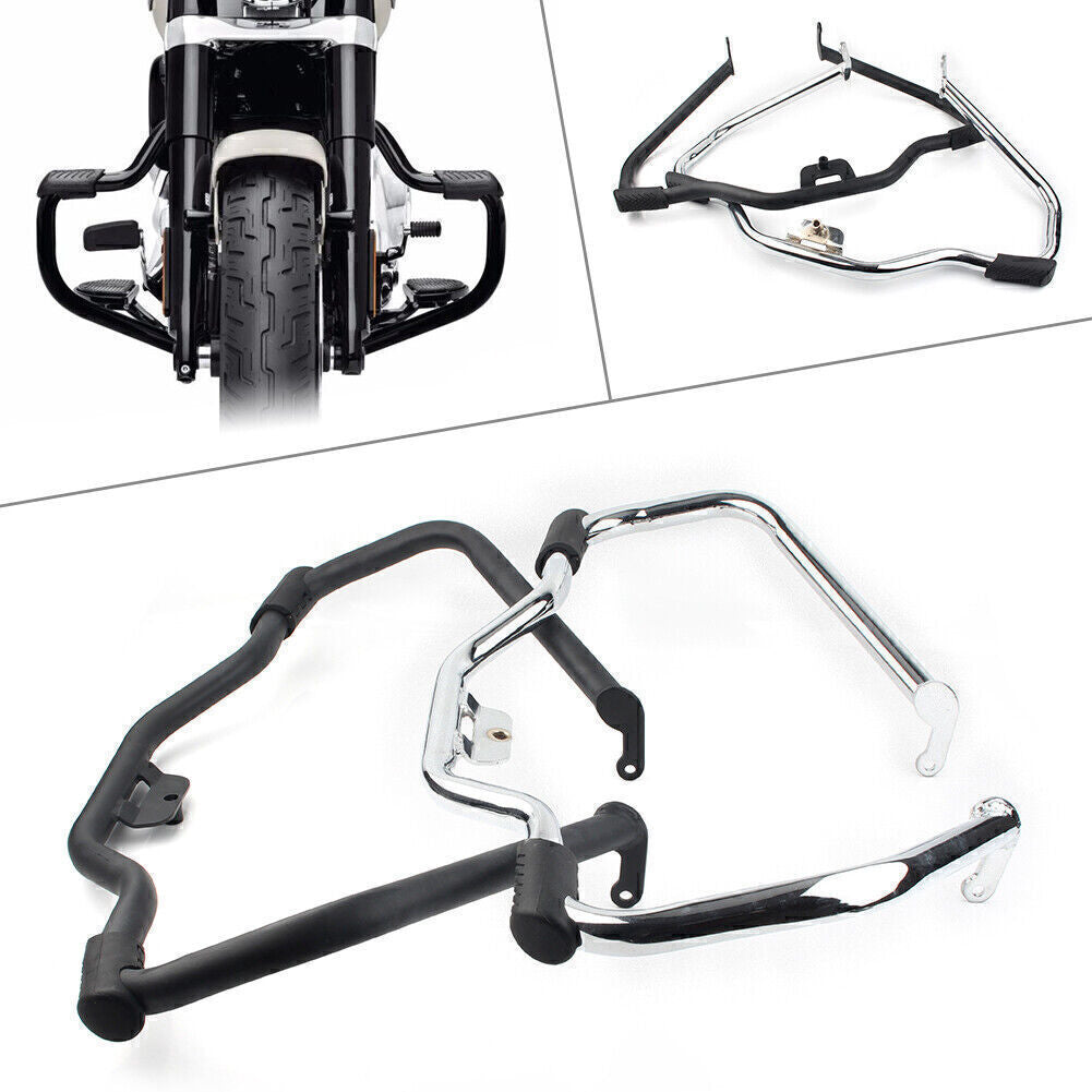 for Harley Softail Fat Boy Street Bob Breakout Engine Guard Highway Crash Bar Q