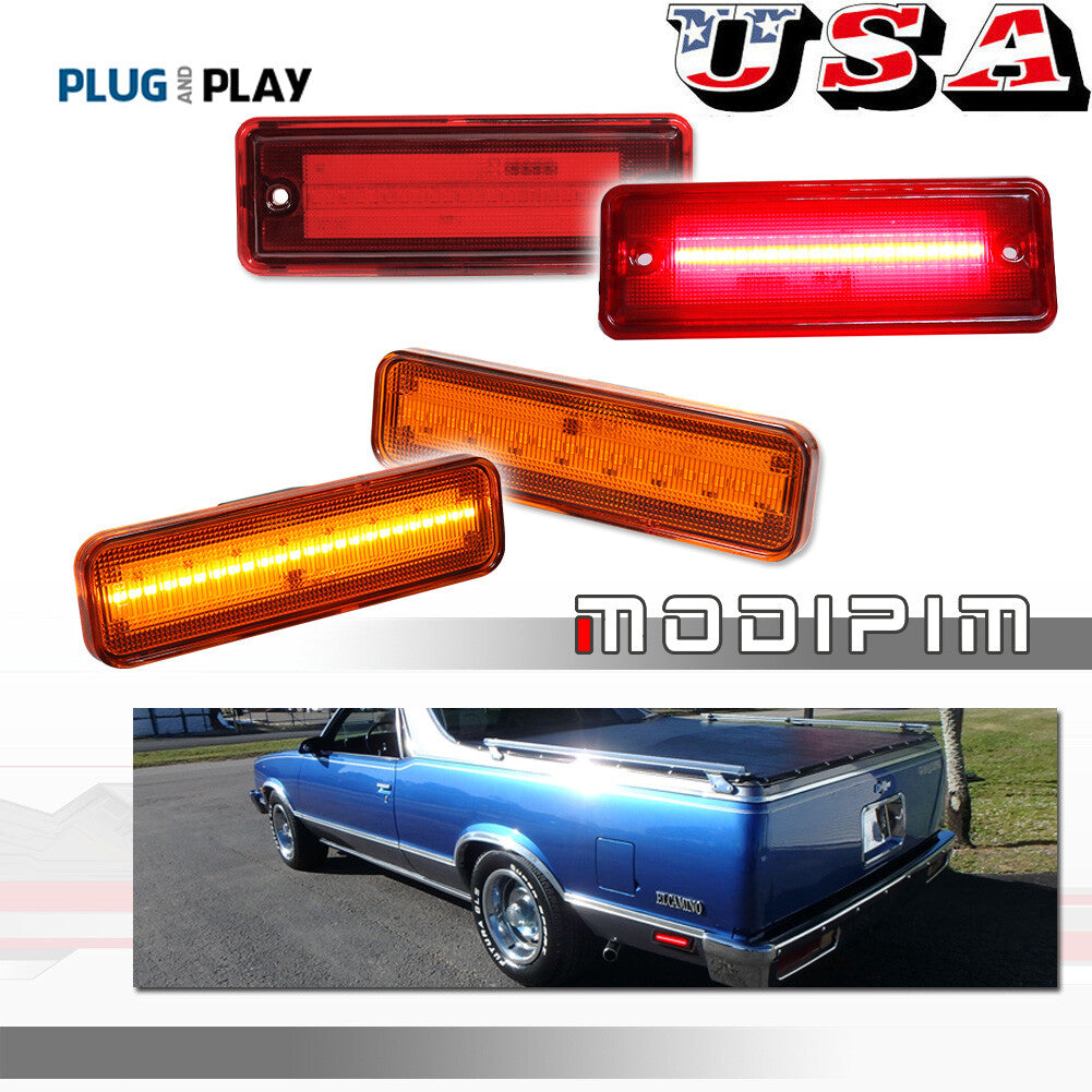[PLUG&PLAY] Front and rear LED side marker lights suitable for 78-87 El Camino&Caballero- v
