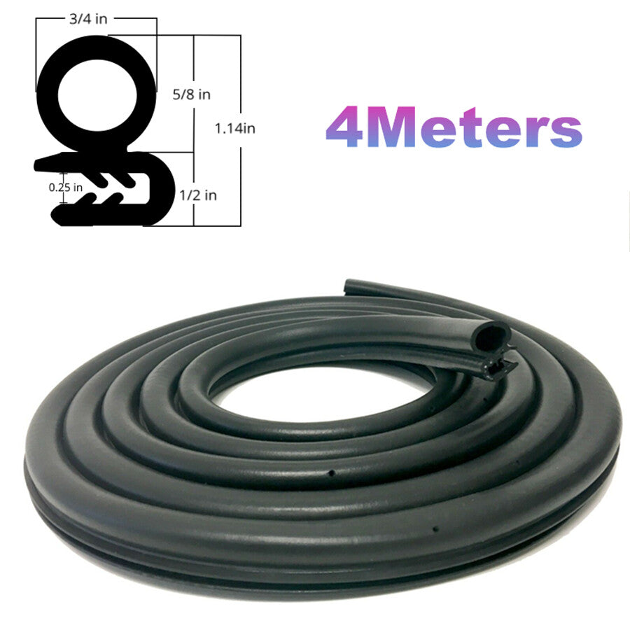 13.1 Feet Rubber Car Door Seal Weatherstrip Body Mounted Front Left or Right -US