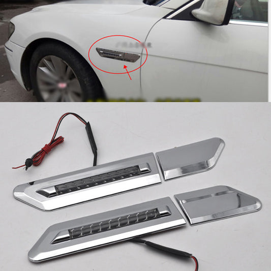 2x Error chrome LED Side Marker signal DRL Light For E65 E66 E67 01-08 v