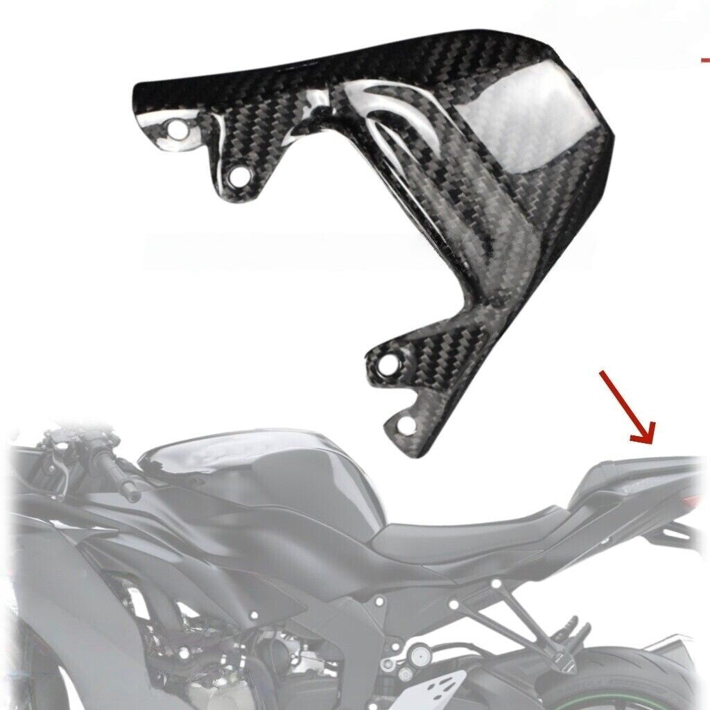 for Kawasaki ZX6R 2019-2025 Carbon Fiber Tail Panel Rear Cowling Fairing Twill