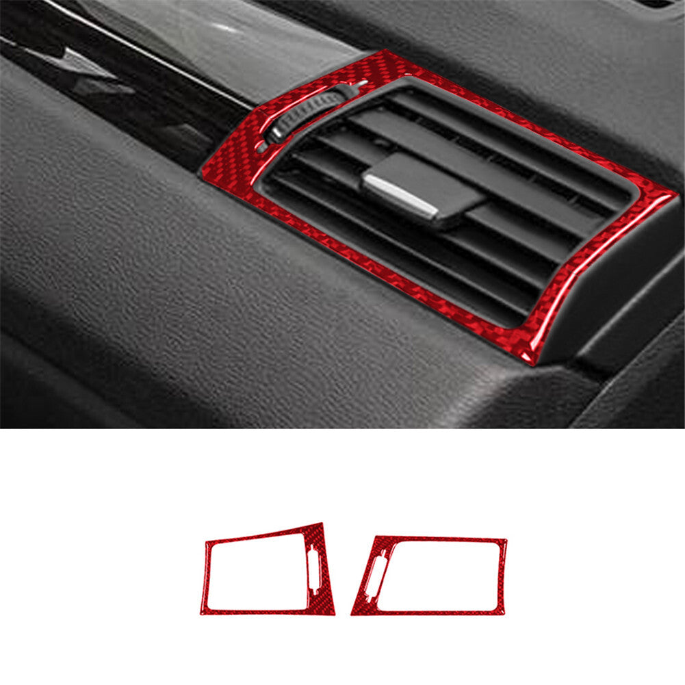 3X Red Carbon Fiber Parking button Cover Trim For Colorado 2004-12/ for Canyon 05-12 v