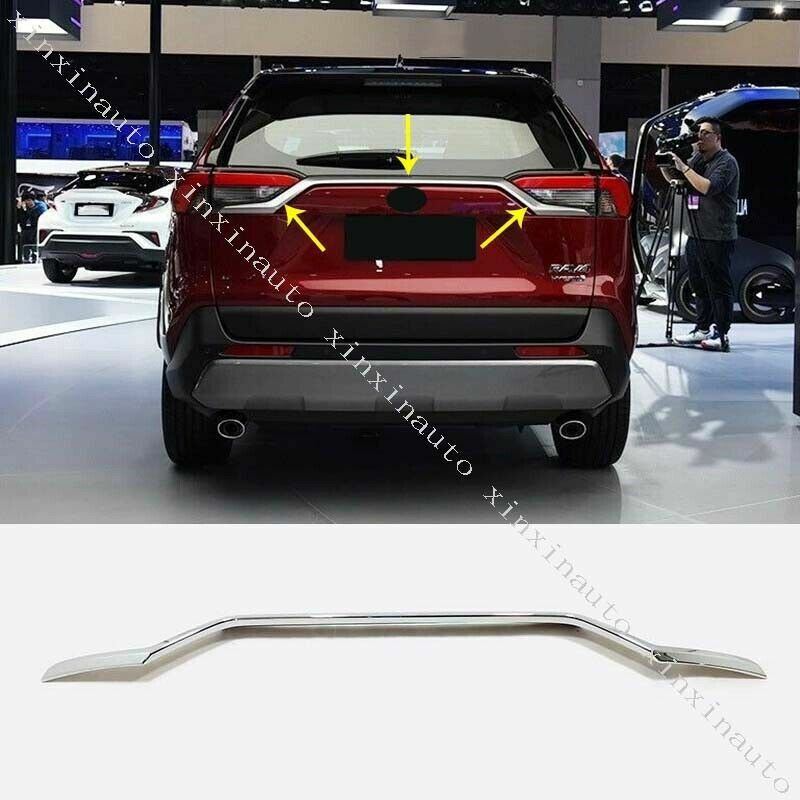 for Toyota RAV4 2019-2022 ABS Chrome Rear Trunk Molding Trim Strip decor Cover