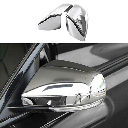 2X ABS Chrome Exterior Door Rear View Mirror Cover Trim for Cadillac CT4 2020-24