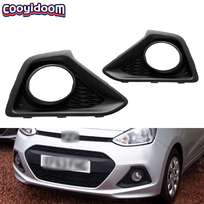 Suitable for Hyundai i10 2014-2019, black fog light cover bezel, headlight teim grille.