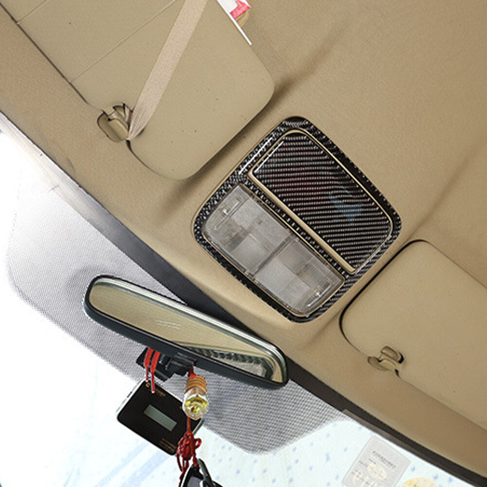 Carbon Fiber Front Reading Light Panel Trim Cover for Honda CR-V CRV 2007-2011