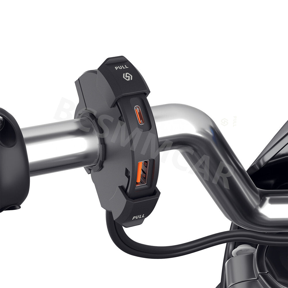 Motorcycle Dual USB Type C Phone GPS Super Fast Charger Adapter Waterproof Q