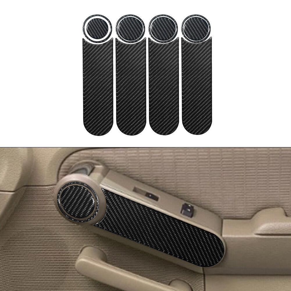 5Pcs Carbon Fiber Interior Glove Box Kit Cover Trim For Tacoma 2016-2021 v
