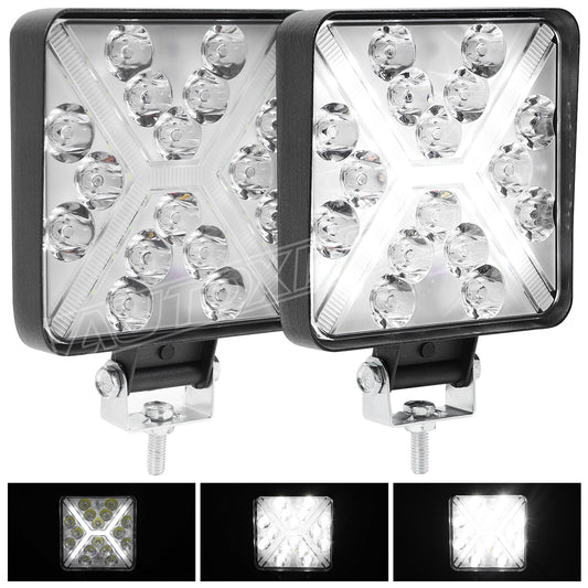 Pair 4 Inch Super Bright LED Work Light Bar Car Offroad Lights Car Reverse Light