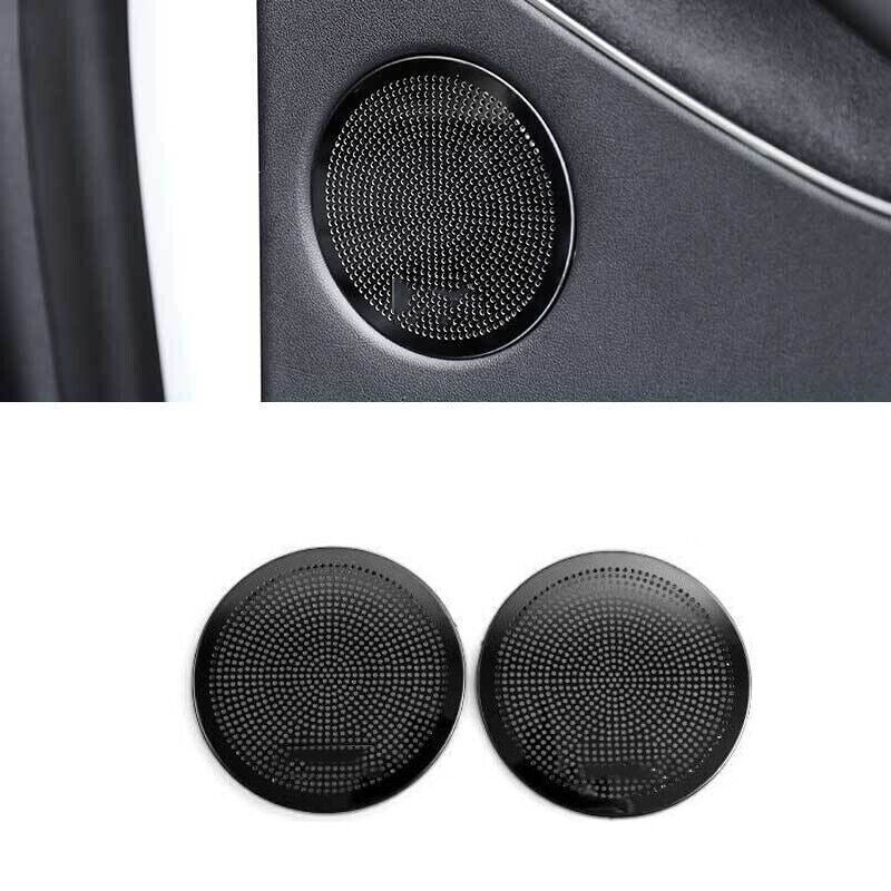 For Model 3 2019-2023 Black Titanium Rear Door Speaker Frame Cover Trim 2x n