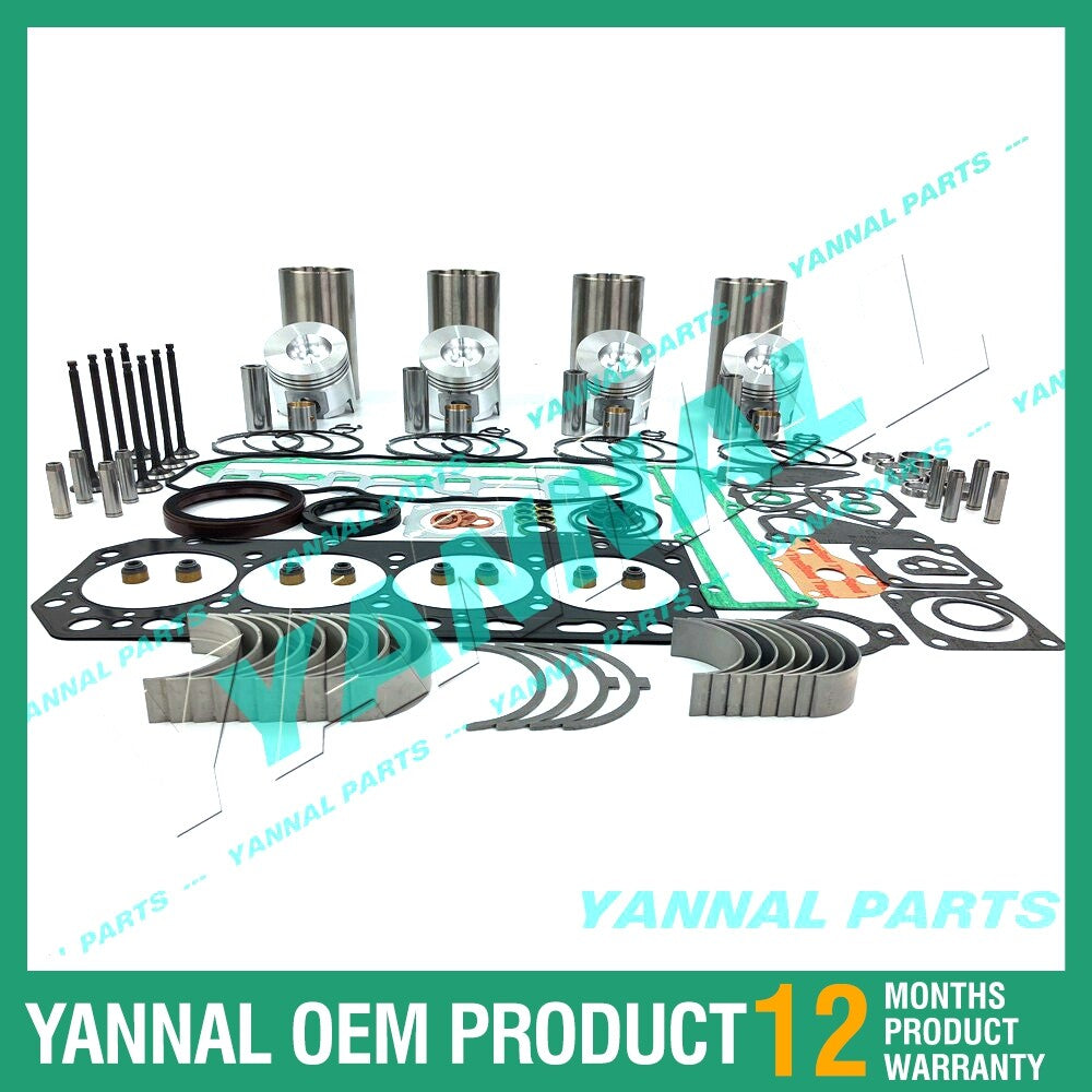Engine rebuild kit for 4TNE88 forklifts, excavators, skid steer loaders -