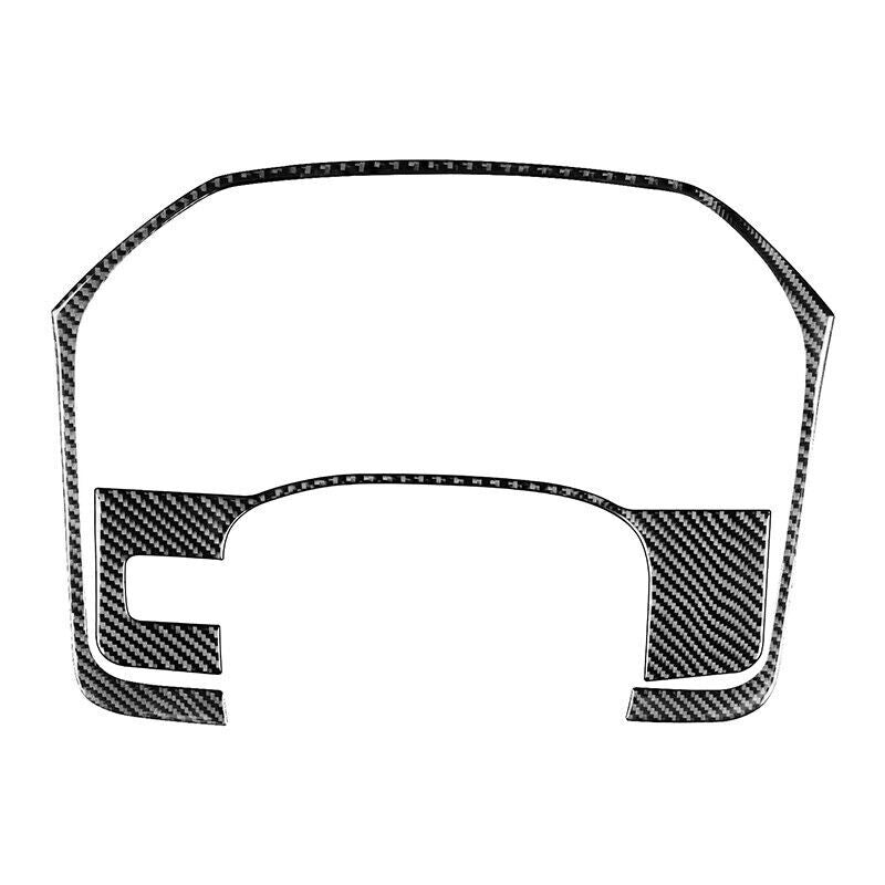 Carbon Fiber Car Speedometer Panel Cover Trim for Chevrolet Silverado 1500 14-18