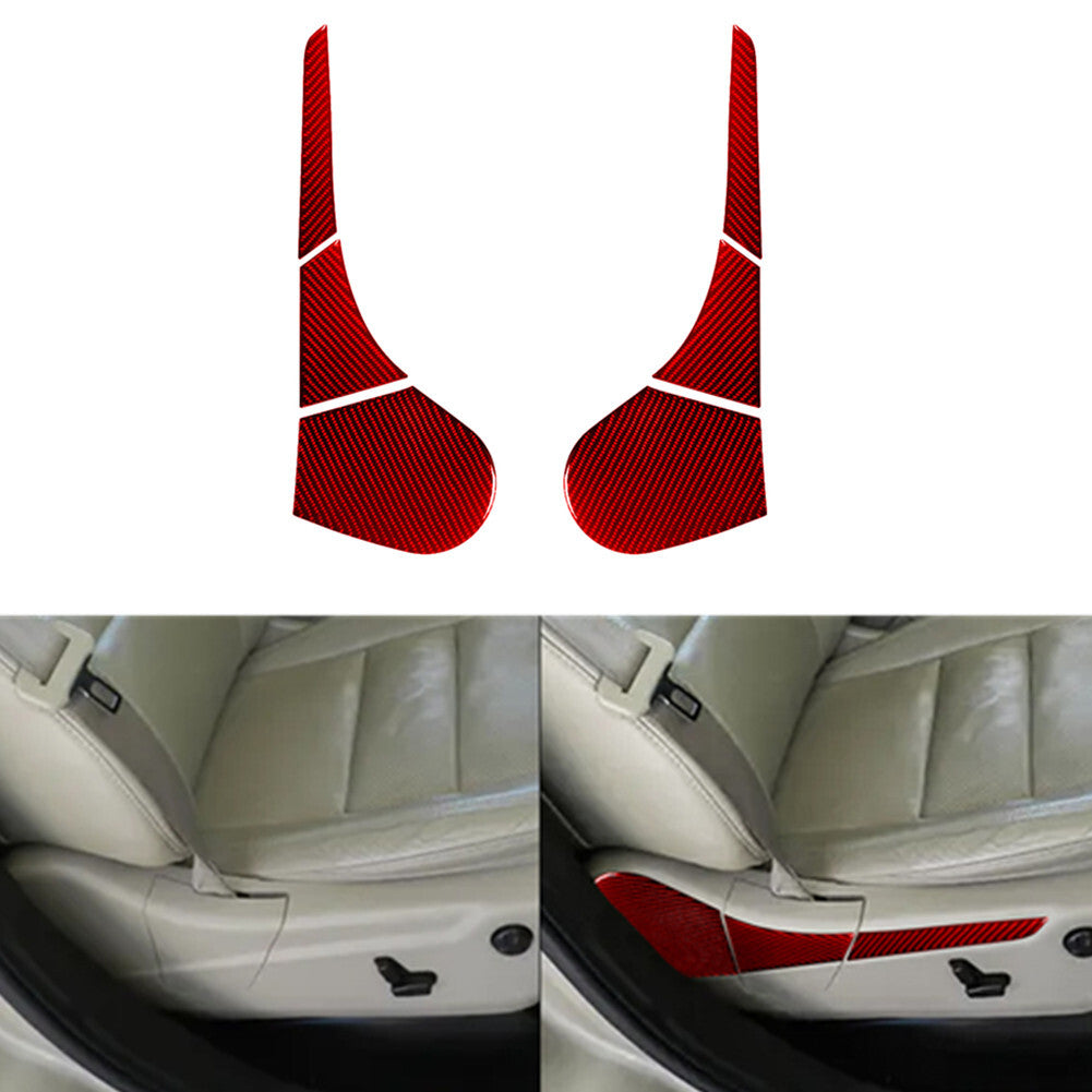 4X Carbon Fiber Front Rear Door Panel Cover Trim for Tiguan 2013-2017 v