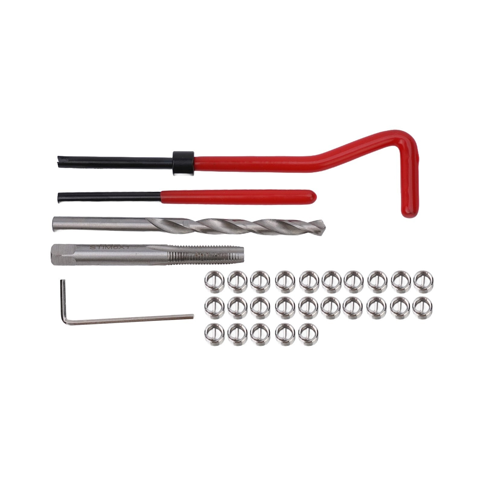 30Pcs/Set Metric Thread Repair Insert Kit M61MM Coil Set Tool For Engine Repair