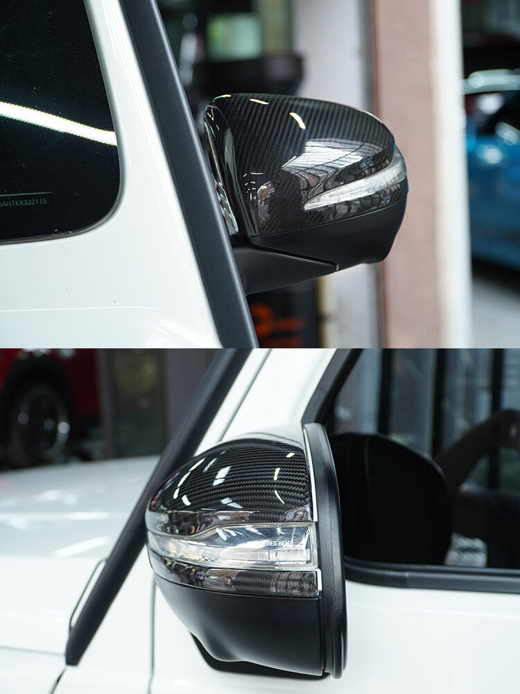 DRY carbon fiber side mirror covers suitable for W167 W464 GLE GLS G63 AMG 19+- n
