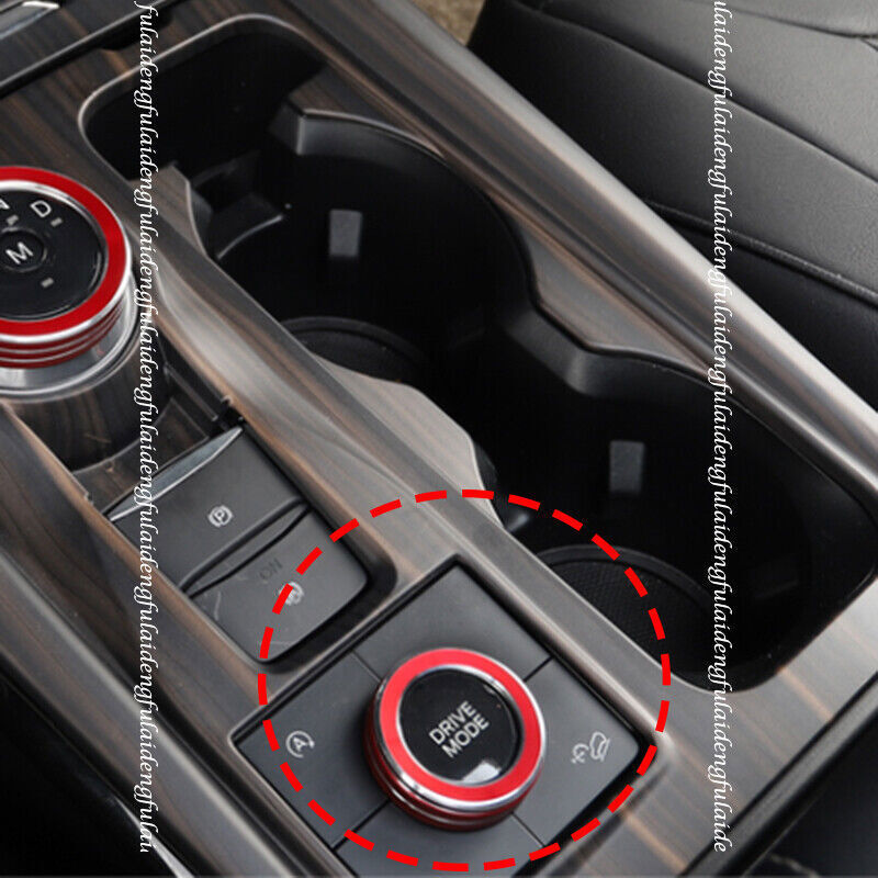 for Ford Explorer 2020-2022 Red Interior Console Driving Mode Switch Button Trim