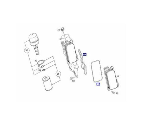 New Engine Oil Filter Housing + Timing Case Gasket for Mercedes R230 W164 W203 v