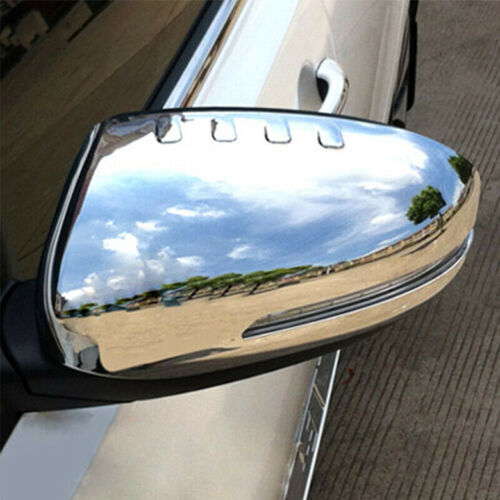 2for Kia Optima 2011-2015 Chrome Rear View Side Door Mirror Cap Wing Cover Trim