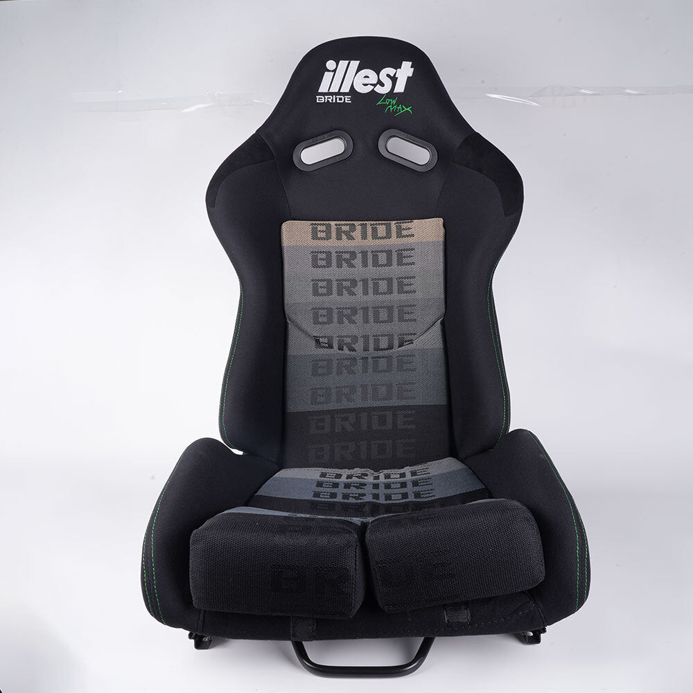 2PCS Large Size BRIDE Seats Low Max JDM Racing Seats+Fiberglass Backrest+Slider