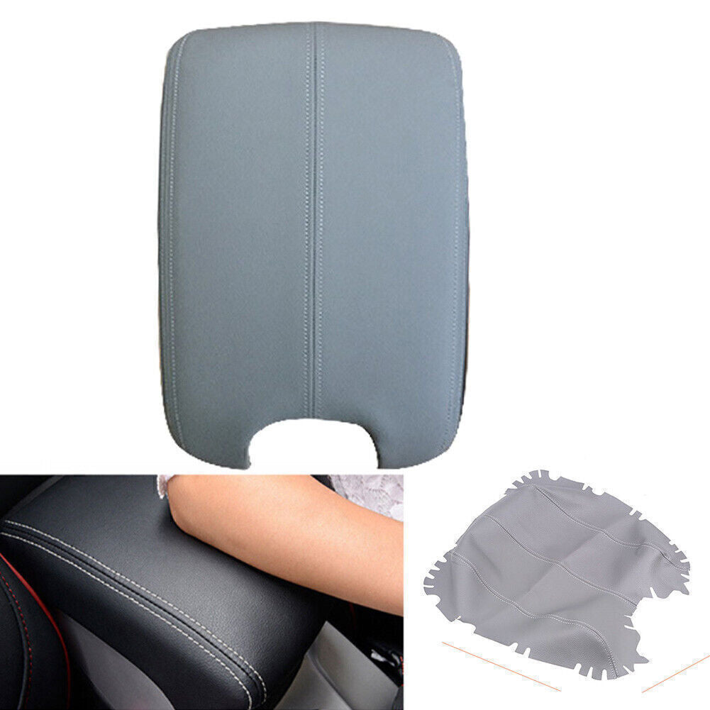 Armrest Center Console Lid Cover Skin Synthetic Leather Fit 08-13 for Honda Accord Q