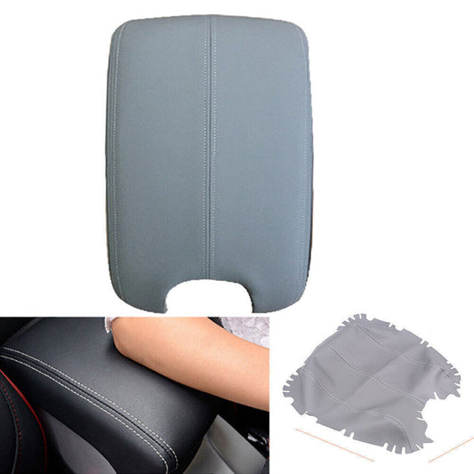 Armrest Center Console Lid Cover Skin Synthetic Leather Fit 08-13 for Honda Accord Q