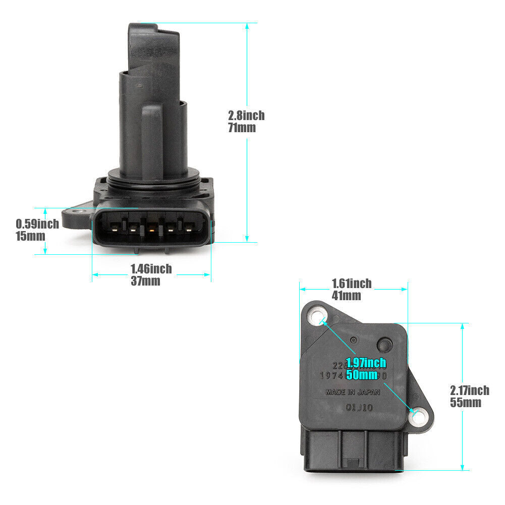 MAF air flow sensor suitable for 07-12 for Mazda CX-7 2.3L 2.5L and for Subaru Tribeca MF21145A. n