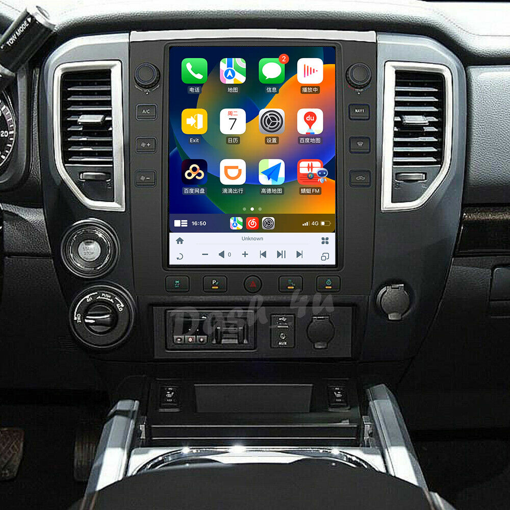 12.1 Android 13.0 Vertical Screen Car-Play GPS Radio for Nissan Titan 2016-2020